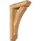 Ekena Millwork Thorton Slat Rough Sawn Bracket w/ Offset Brace, Western Red Cedar, 6"W x 20"D x 32"H BKT0604X20X32THR06RWR - alternate 1